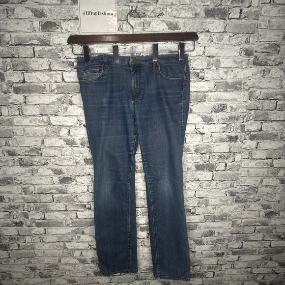 EUC Ann Taylor LOFT "Modern Straight Jeans" Size 31/12 - Picture 1 of 16